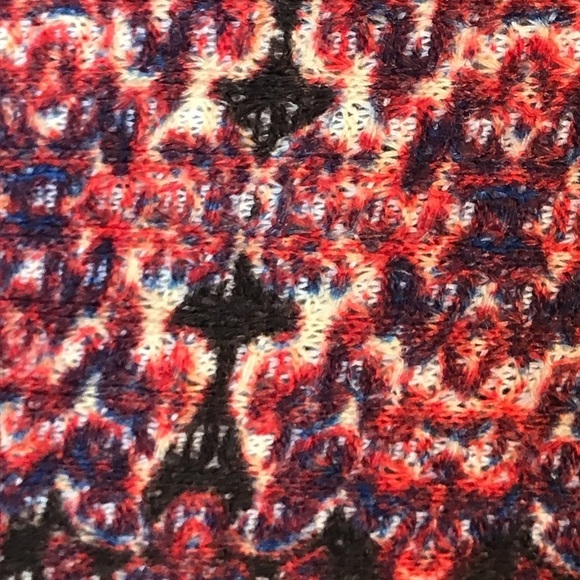 VINTAGE AMERICA Lara Lace Up Print Knit Top - Picture 8 of 8